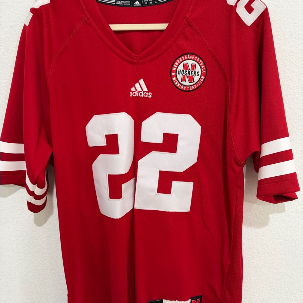Adidas Red Nebraska Huskers Jersey